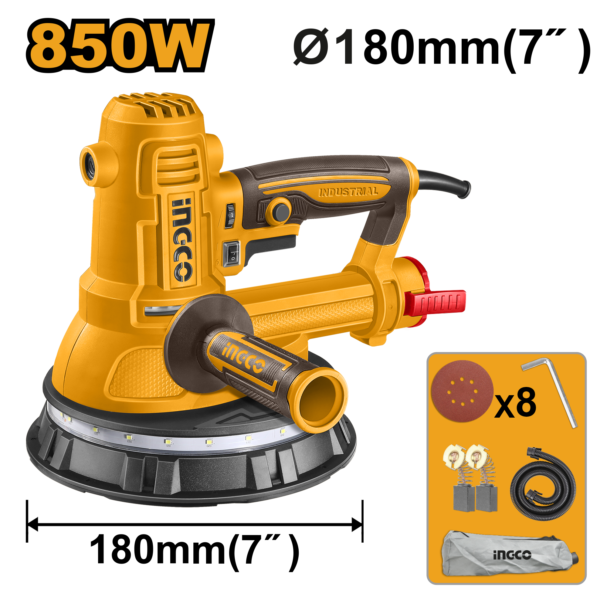 Lixadeira de Parede 7" 850W — 220V